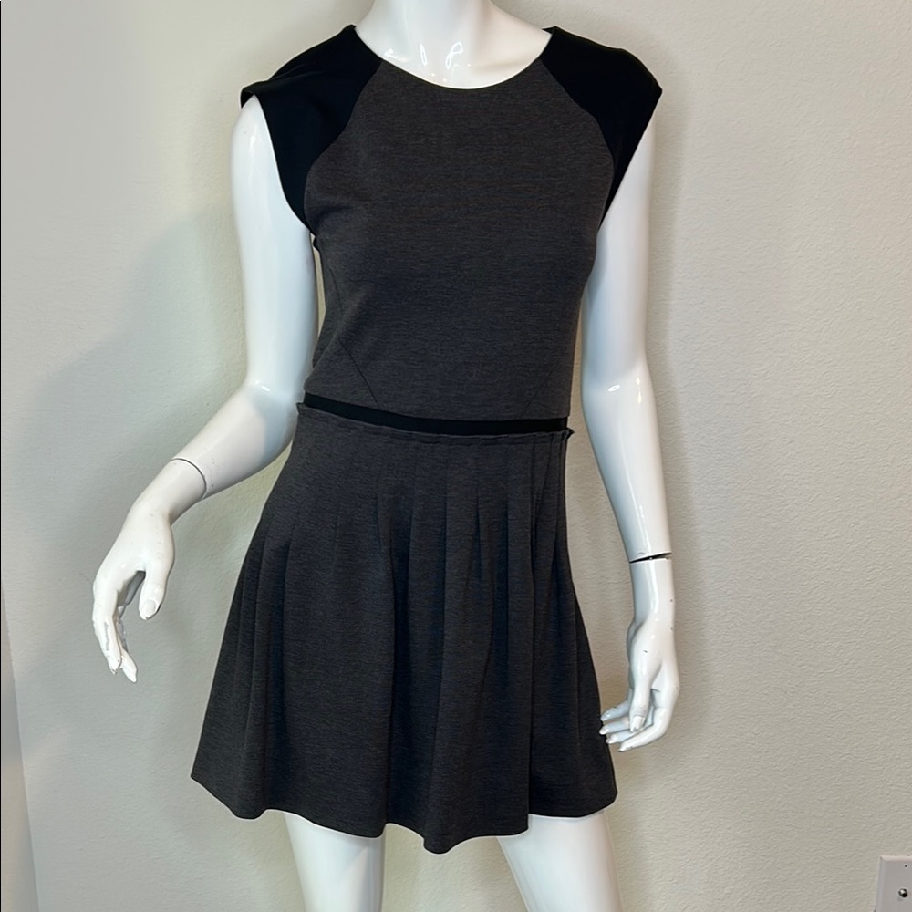 Rebecca Taylor Black Sleeveless Summer Fit and Flare Dress Size 2